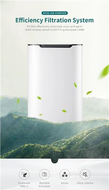 BKJ-215 Capteur d’air de poussière Purificateur d’air domestique