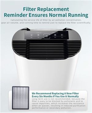 Purificateur d'air domestique à capteur économique pour la maison