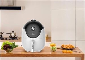 Friteuse à air de cuisine à double bouton de 3,5 L
