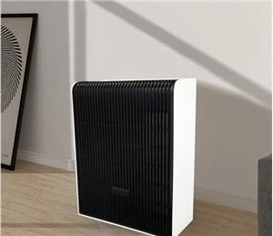 Purificateur d'air TVOC noir avec trois filtres