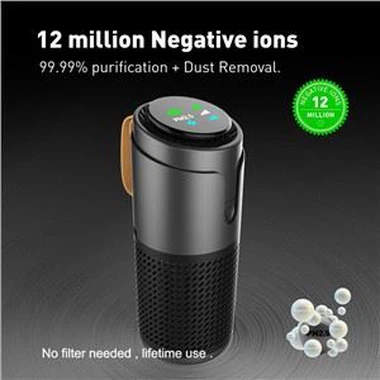 Mini purificateur d'air de voiture portable OEM avec filtre Hepa